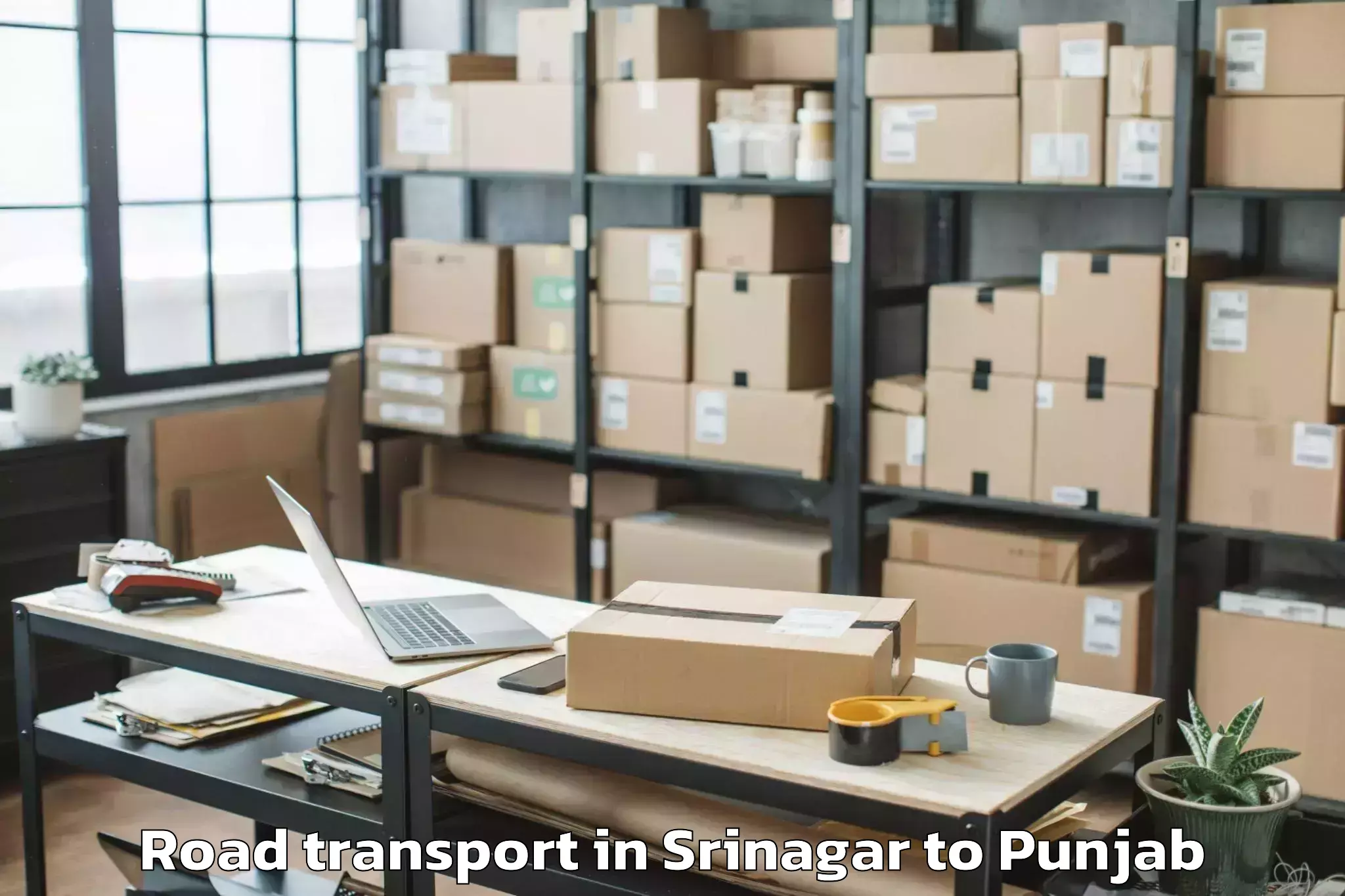 Srinagar to Adampur Jalandhar Road Transport Booking